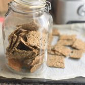 vegan spelt crackers