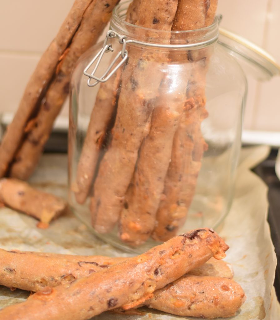 cheese and olive bread sticks