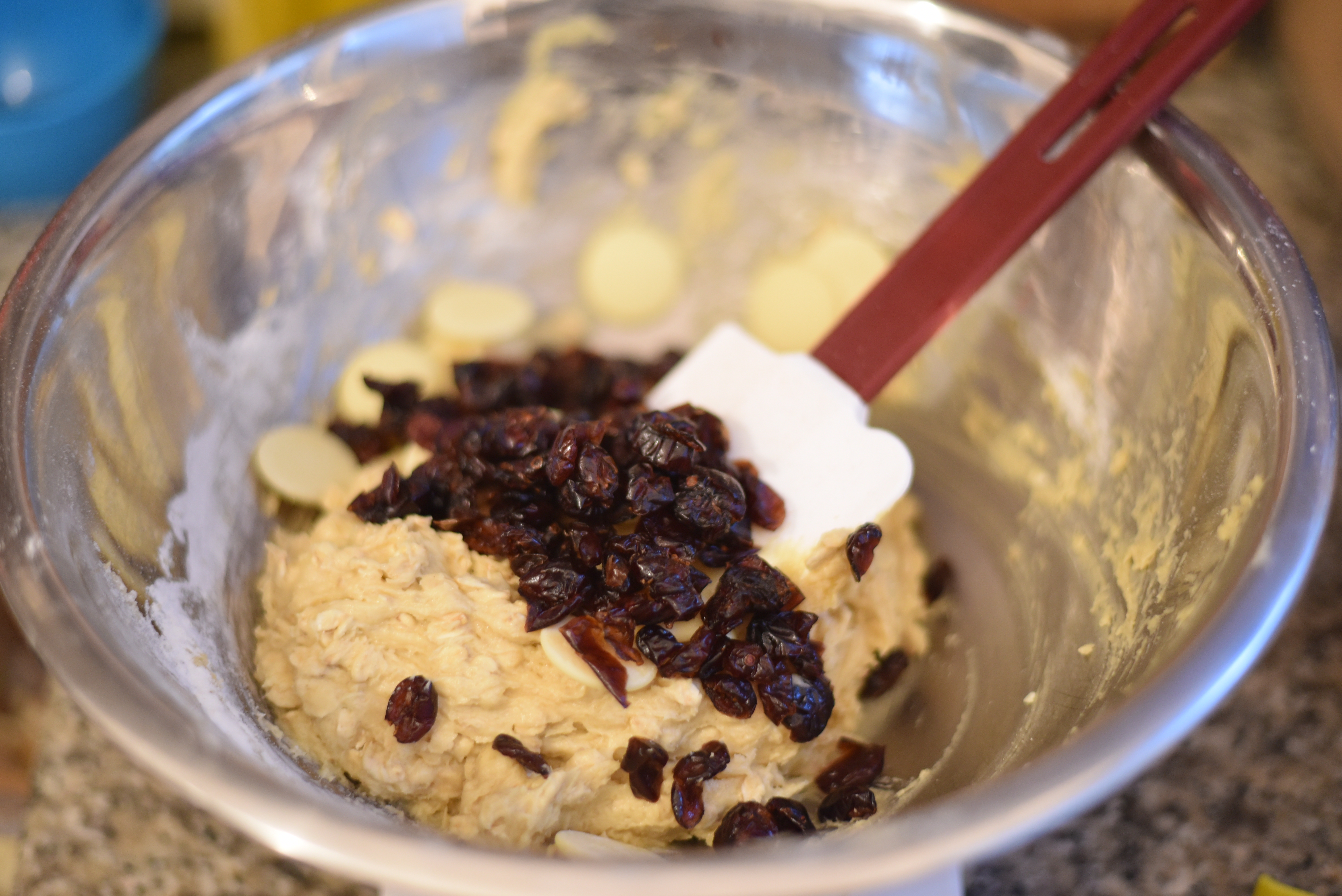 white chocolate cranberry cookies