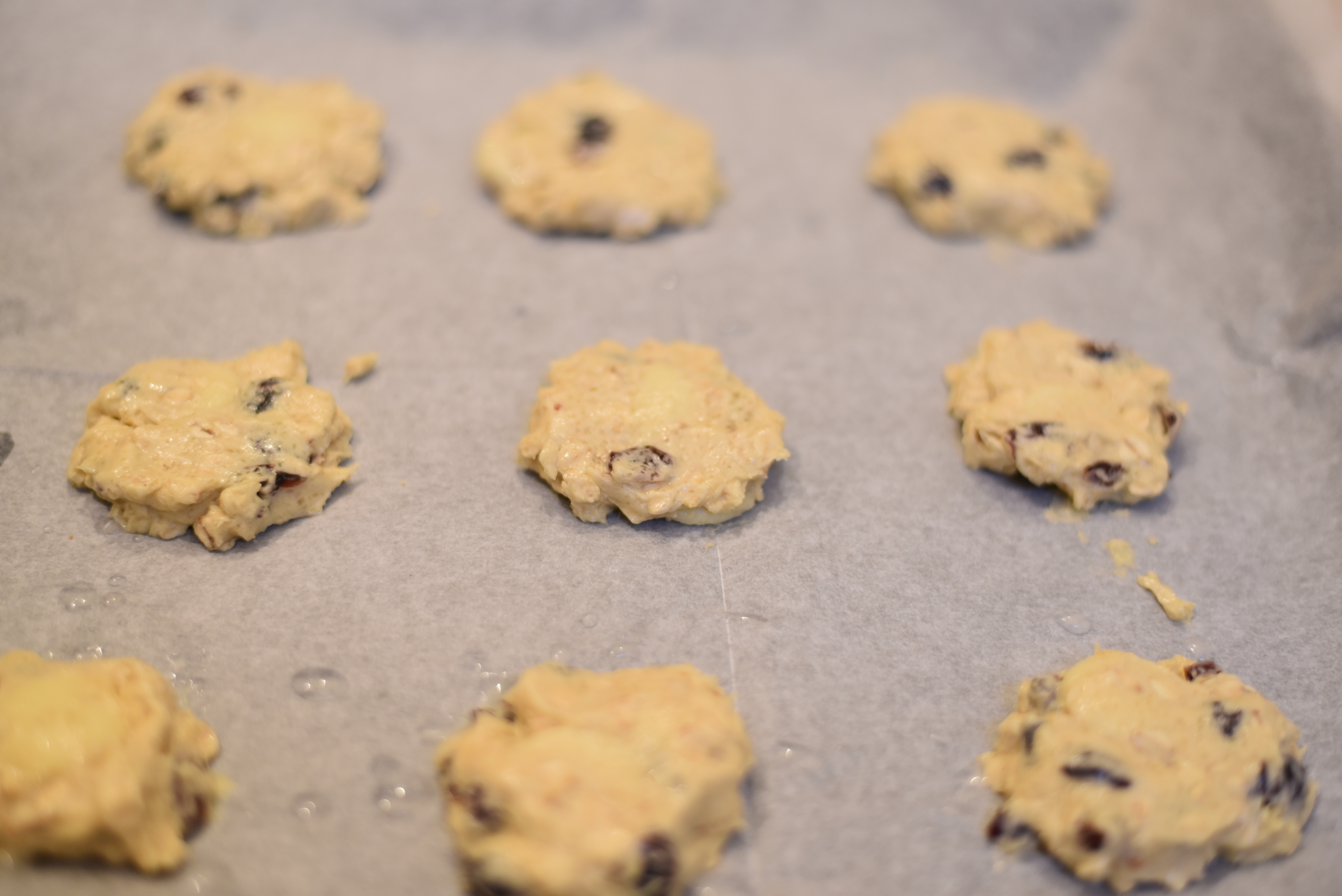 white chocolate cranberry cookies