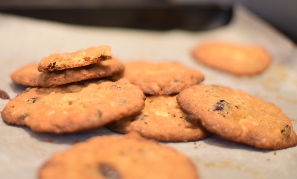 white chocolate cranberry cookies