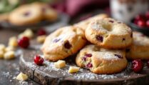 White Chocolate and Cranberry Biscuits